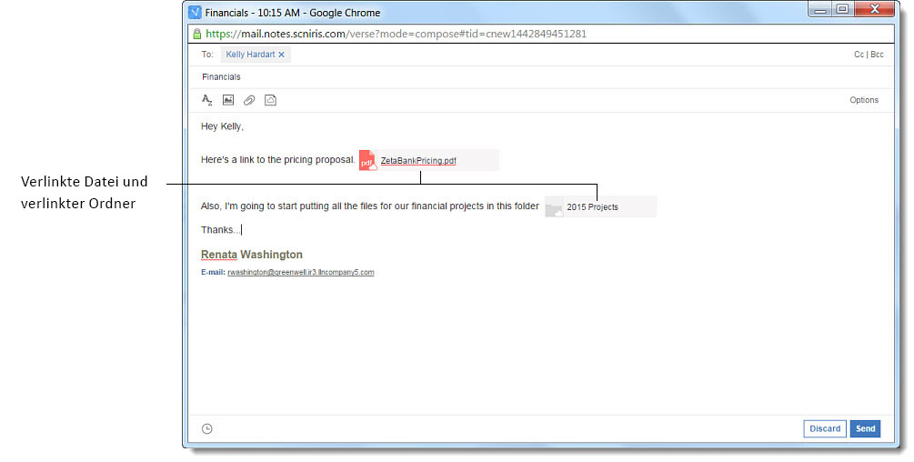 Verlinkte Datei und verlinkter Ordner