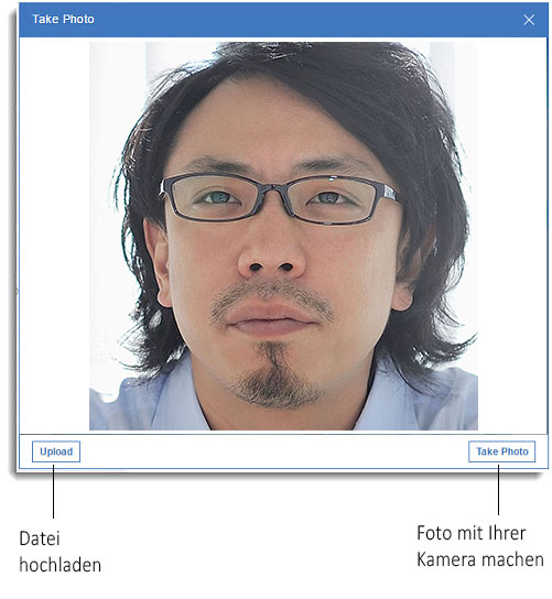 Laden Sie ein Bild hoch oder nehmen Sie es auf