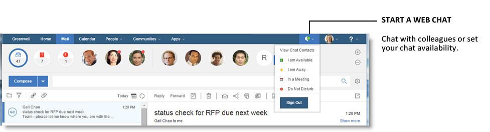 チャットに対応可能かの状況