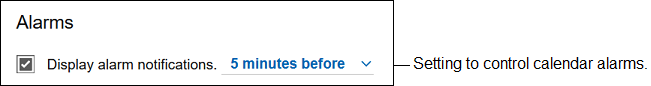 Account settings menu showing the Mail and Calendar Settings option