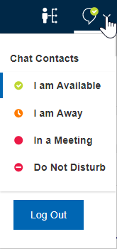 Dropdown-Menü „Chat“