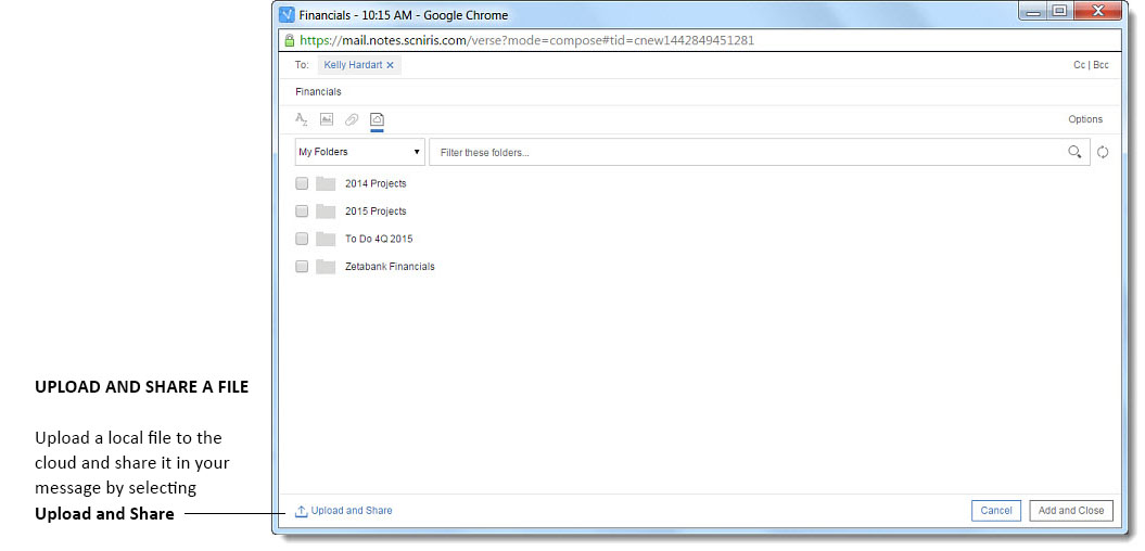 Télécharger et partager un fichier