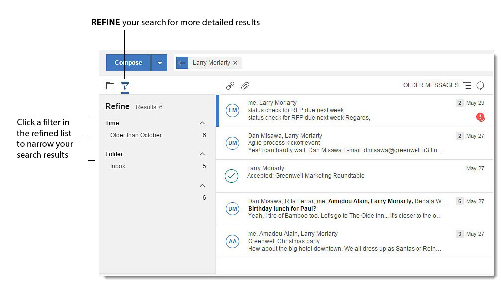 Affinage des résultats de votre recherche