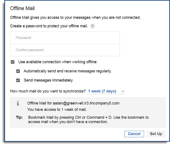 Offline settings to use Verse