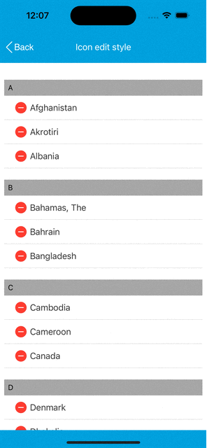 Edit Style set as Icon
