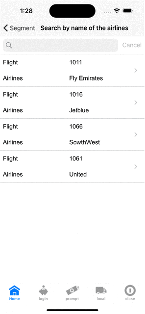 search with starts With criteria