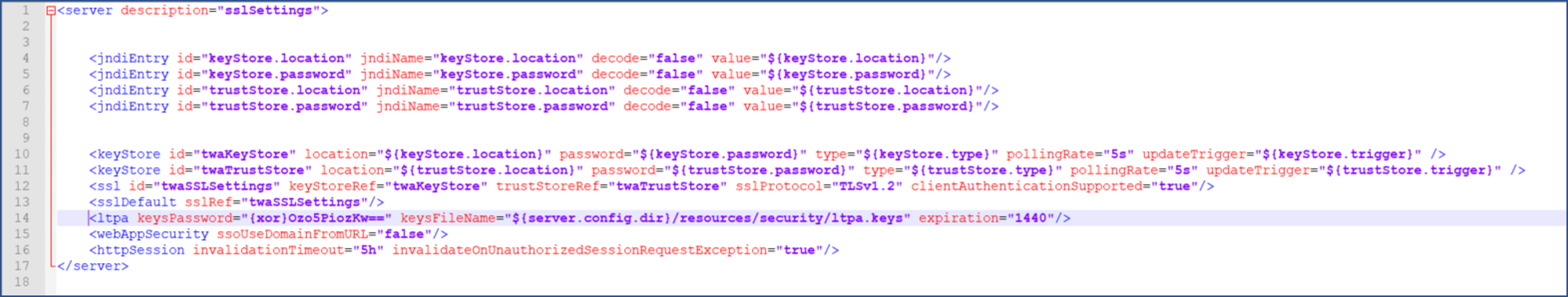 Password in XOR format