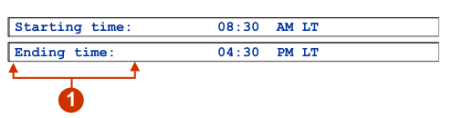 Example of label widget