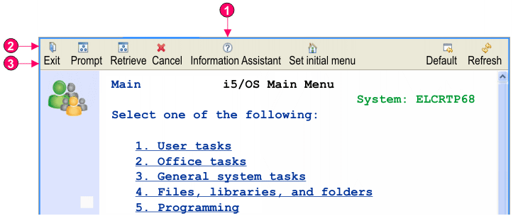 Example of toolbar widget