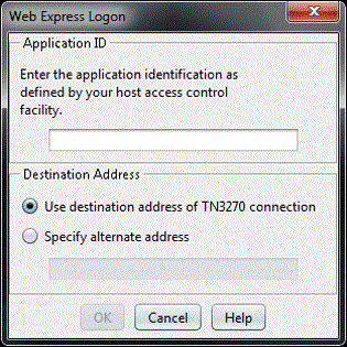 Application ID window