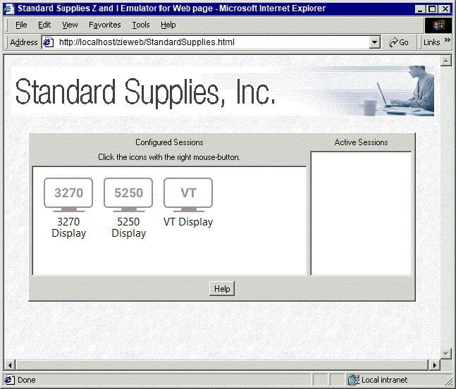 Desktop page with white background