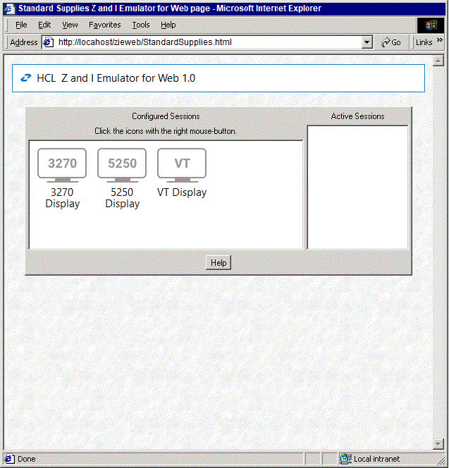 Default desktop page